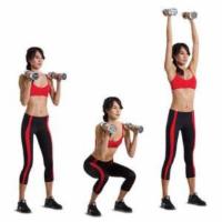 Mini Squat to Shoulder Press